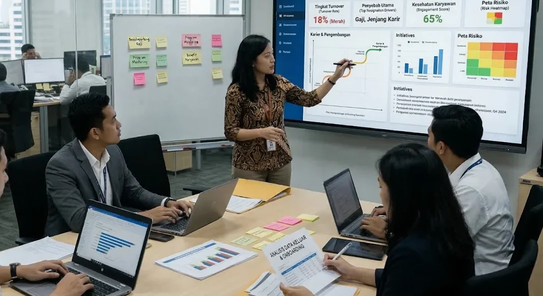 Strategi mengurangi turnover karyawan membutuhkan pengelolaan kinerja, data SDM, dan sistem kompensasi yang lebih terorganisir.