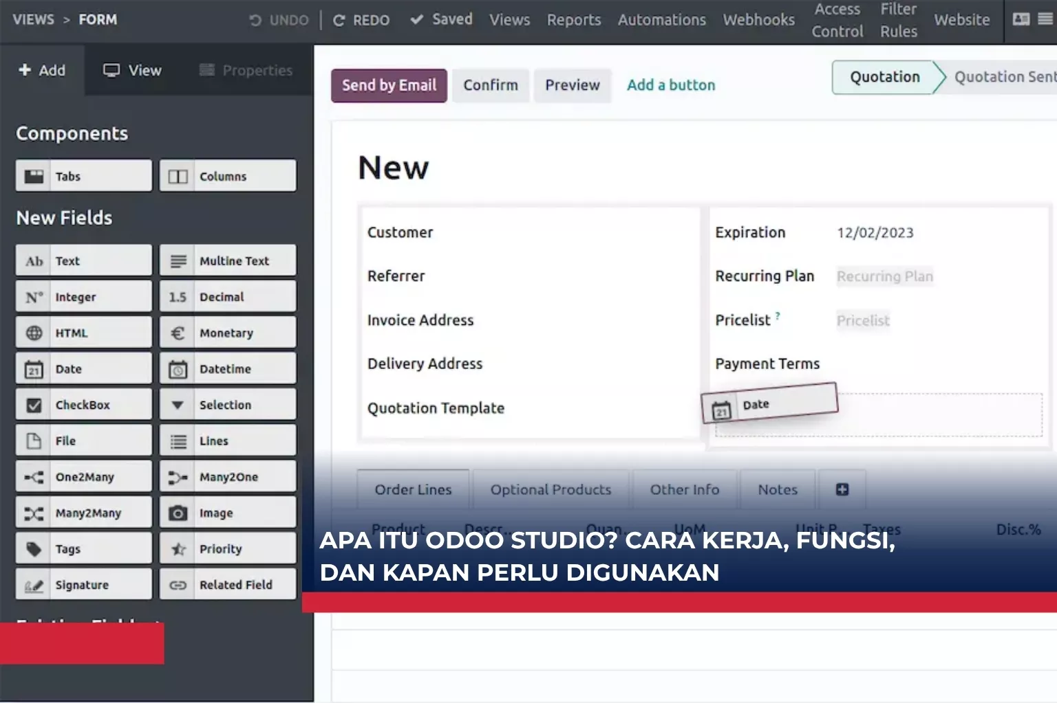 Apa Itu Odoo Studio? Cara Kerja, Fungsi, dan Kapan Perlu Digunakan